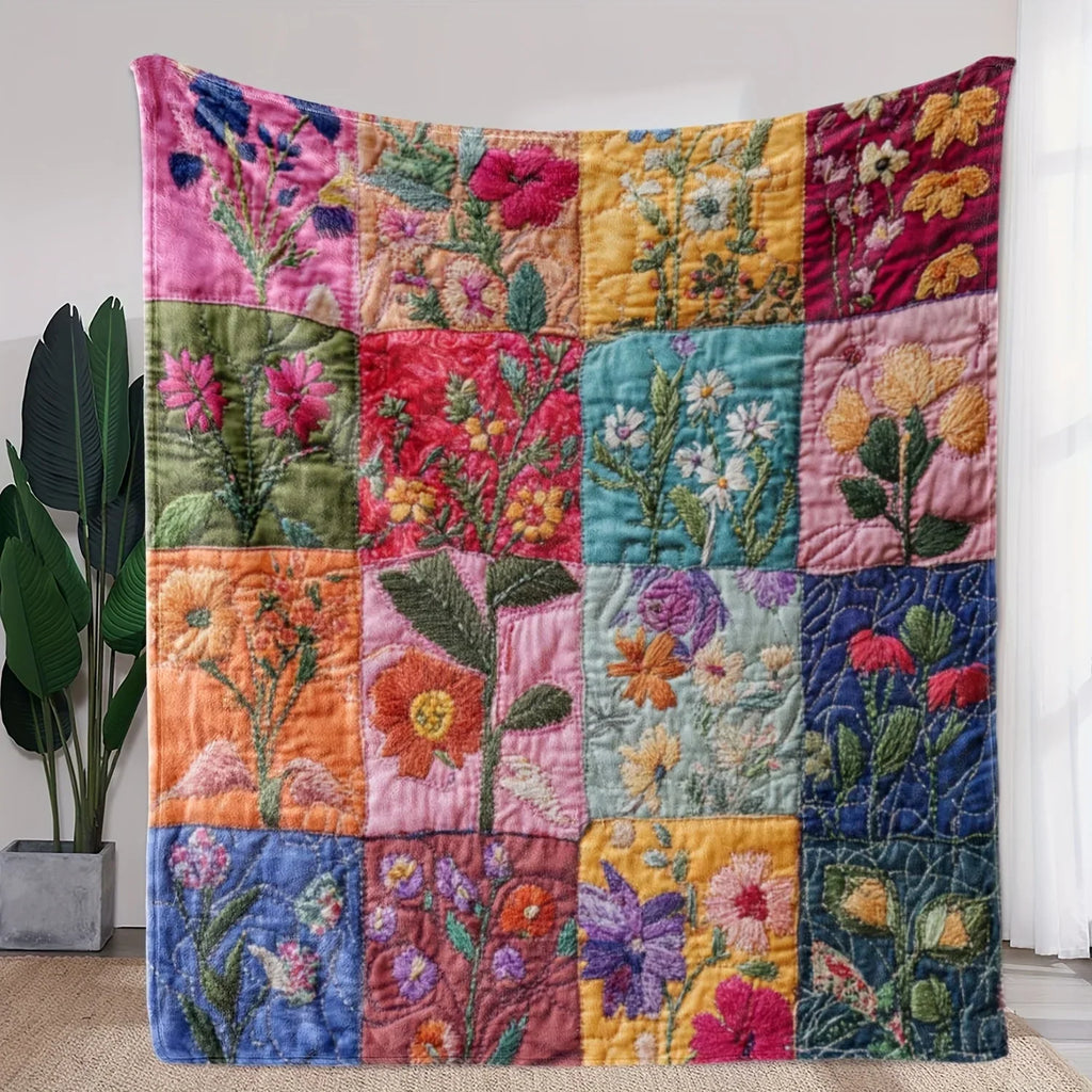 Patchwork Blanket Vintage Bloom