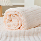 Premium 6-lagige Musselin-Baumwoll- und Bambus-Babydecke