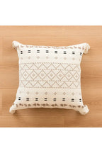Tufted Beige Cushion Cover
