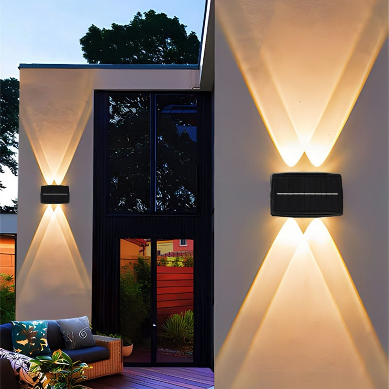 EcoLight - Nachhaltige Solar-LED-Außenwandleuchte