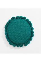 Decorated round cushions