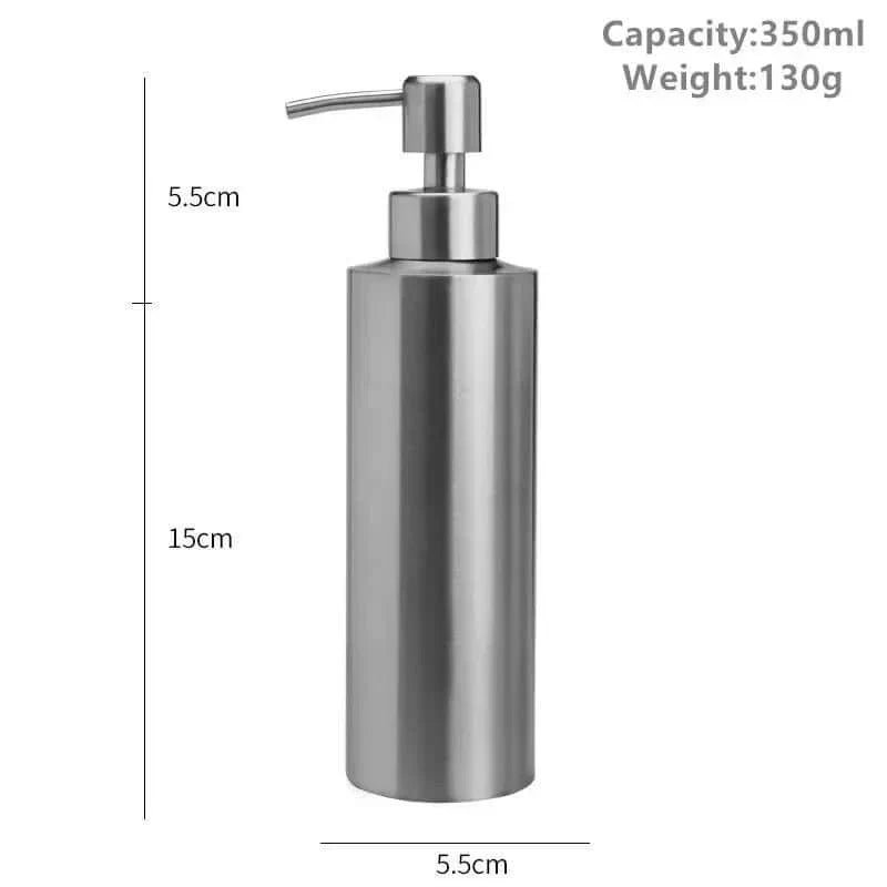 Eleganter Seifenspender mit Handpumpe aus Edelstahl