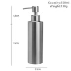 Eleganter Seifenspender mit Handpumpe aus Edelstahl