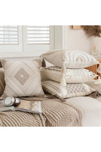 Tufted Beige Cushion Cover