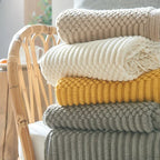 Nordic Style Knitted Blanket