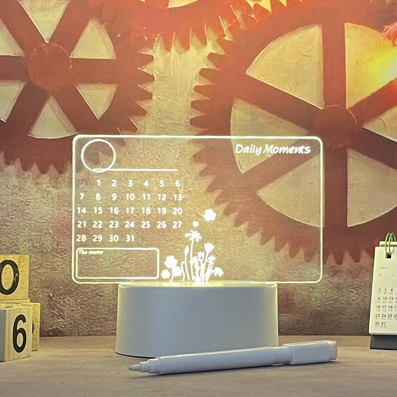 Kreative Notiztafel-LED-Tischleuchte