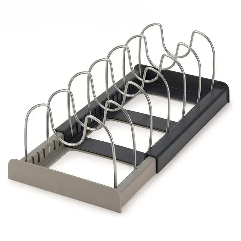 Ausziehbarer Topfdeckelhalter & Pfannenorganizer