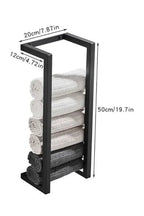 Slim Black Bathroom Shelf