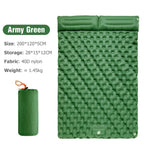 Tragbares aufblasbares Campingbett mit integriertem Kissen