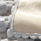 Velvet Sofa Cover with Textured Pattern