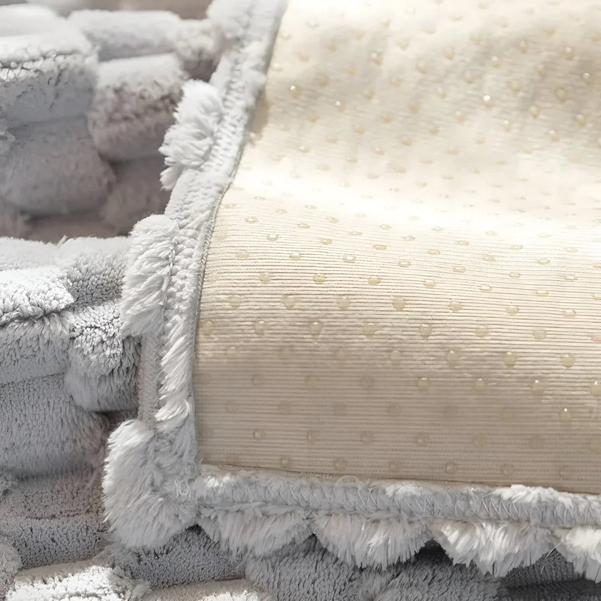 Velvet Sofa Cover with Textured Pattern