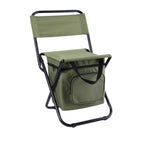 Portable Folding Outdoor Stool with Built-in Cooling Bag
