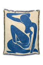 Abstract Blue Muse Blanket