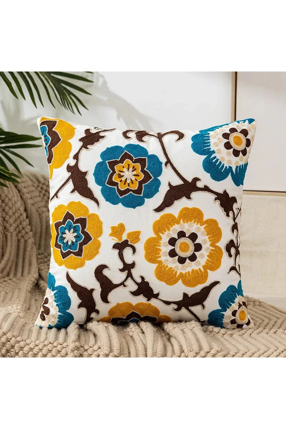 Embroidered Cushion Cover
