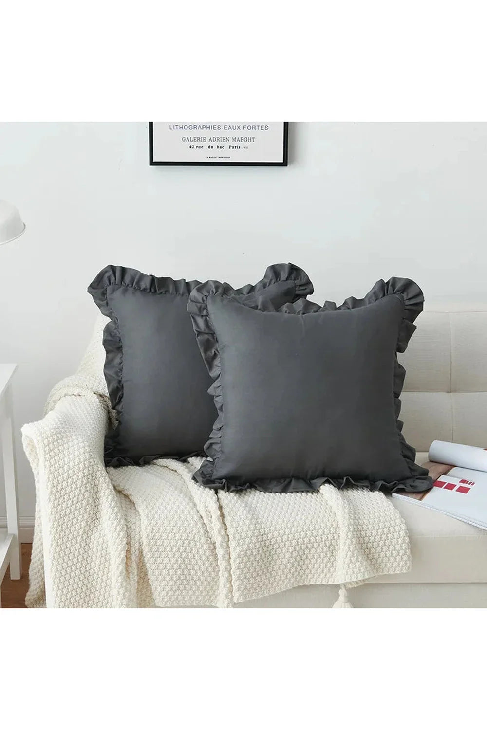 Solid Ruffle Pillowcase