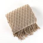 Nordic Style Knitted Blanket