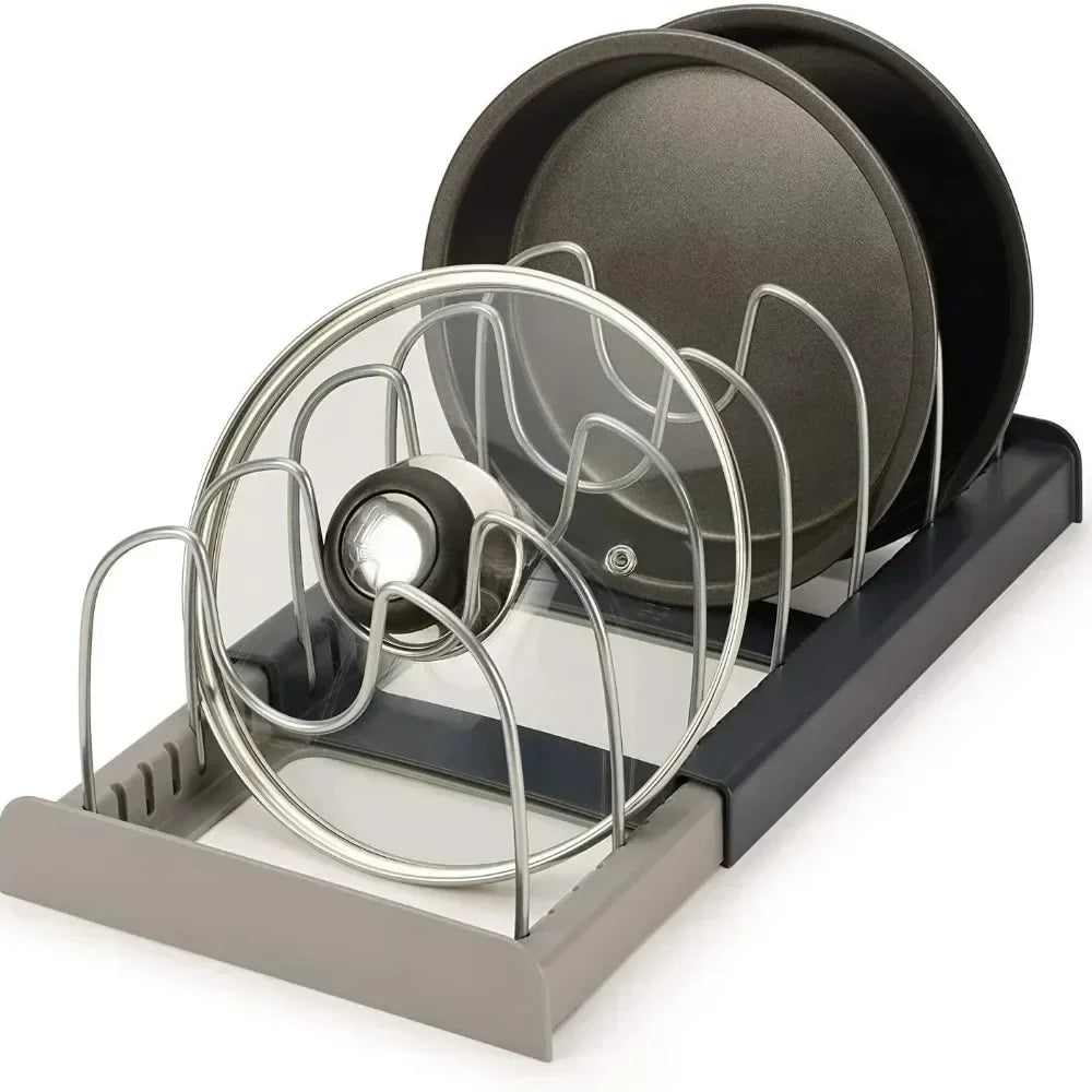 Ausziehbarer Topfdeckelhalter & Pfannenorganizer