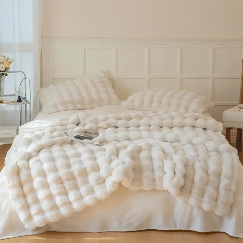 Reversible Faux Fur Blanket