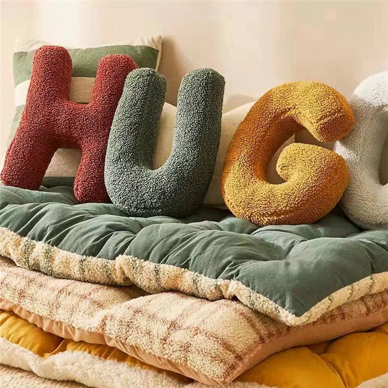 Alphabet Cushion Velura – Soft Velvet Decorative Cushion