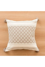 Tufted Beige Cushion Cover