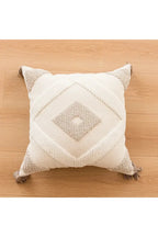Tufted Beige Cushion Cover