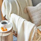 Nordic Style Knitted Blanket