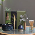 Ceramic Matcha Set Green Standard Size Bowl Whisk Brush for Tea Ceremony-1