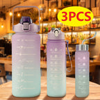 Wasserflasche mit Zeitmarkierung