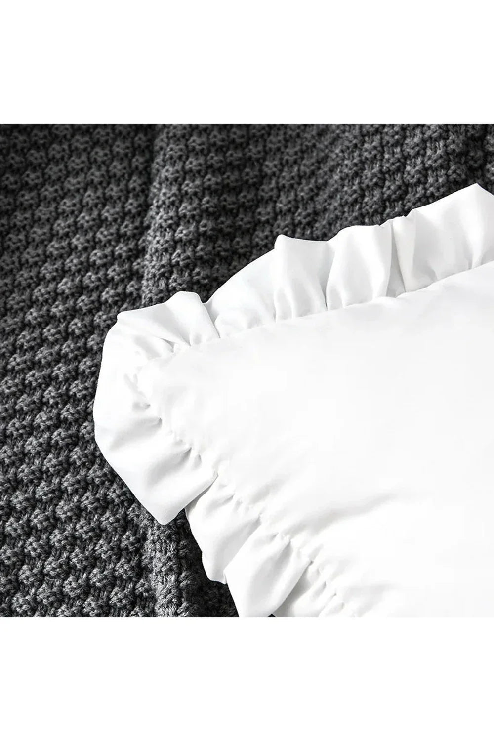 Solid Ruffle Pillowcase