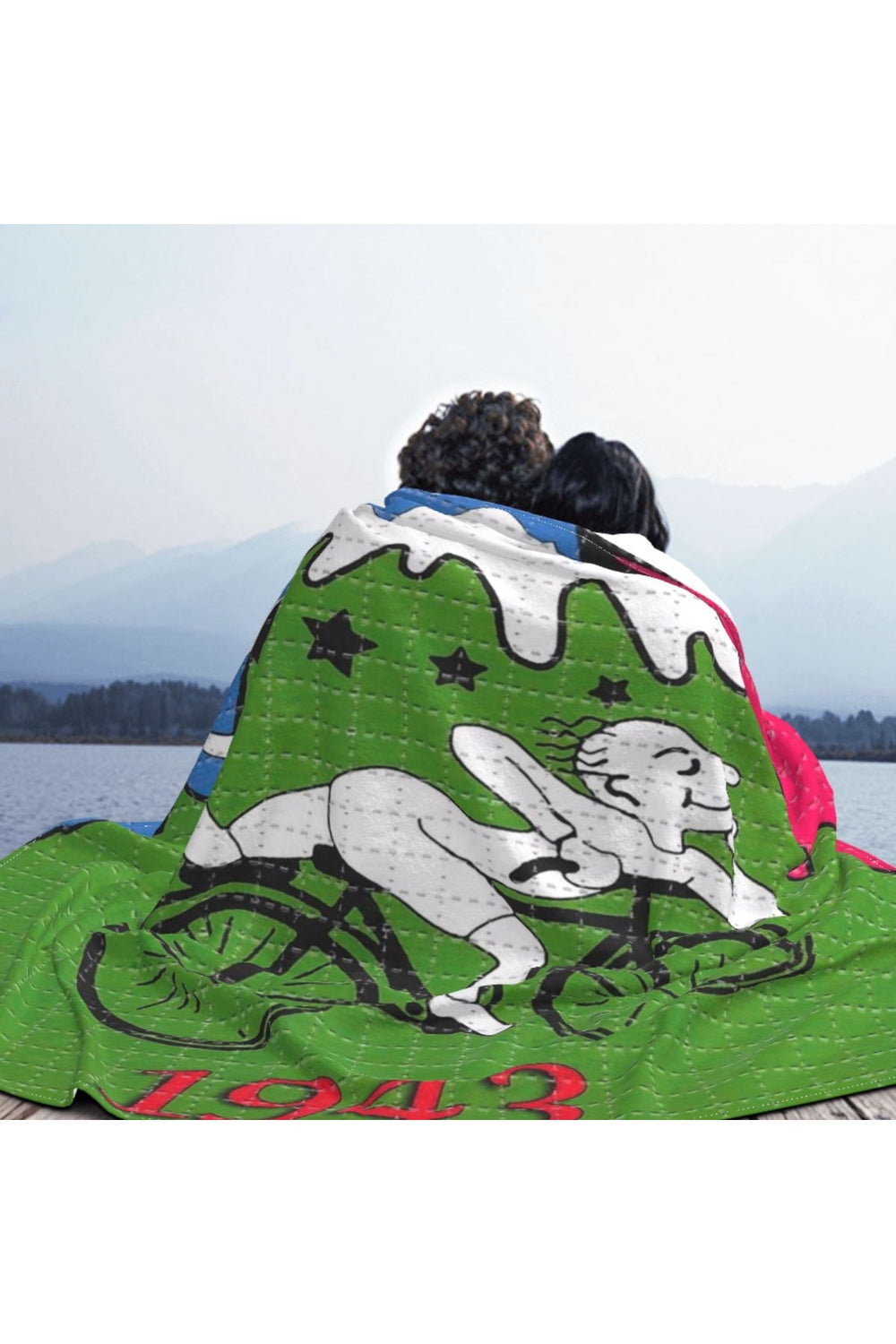 Hoffman Bicycle Day Throw Blanket