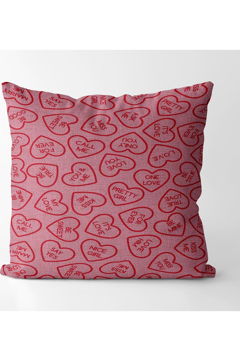 Rosa Quadrat Decorative Pillowcase