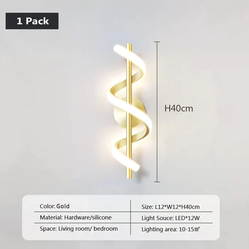Moderne LED-Wandleuchte