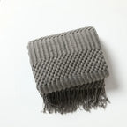Nordic Style Knitted Blanket