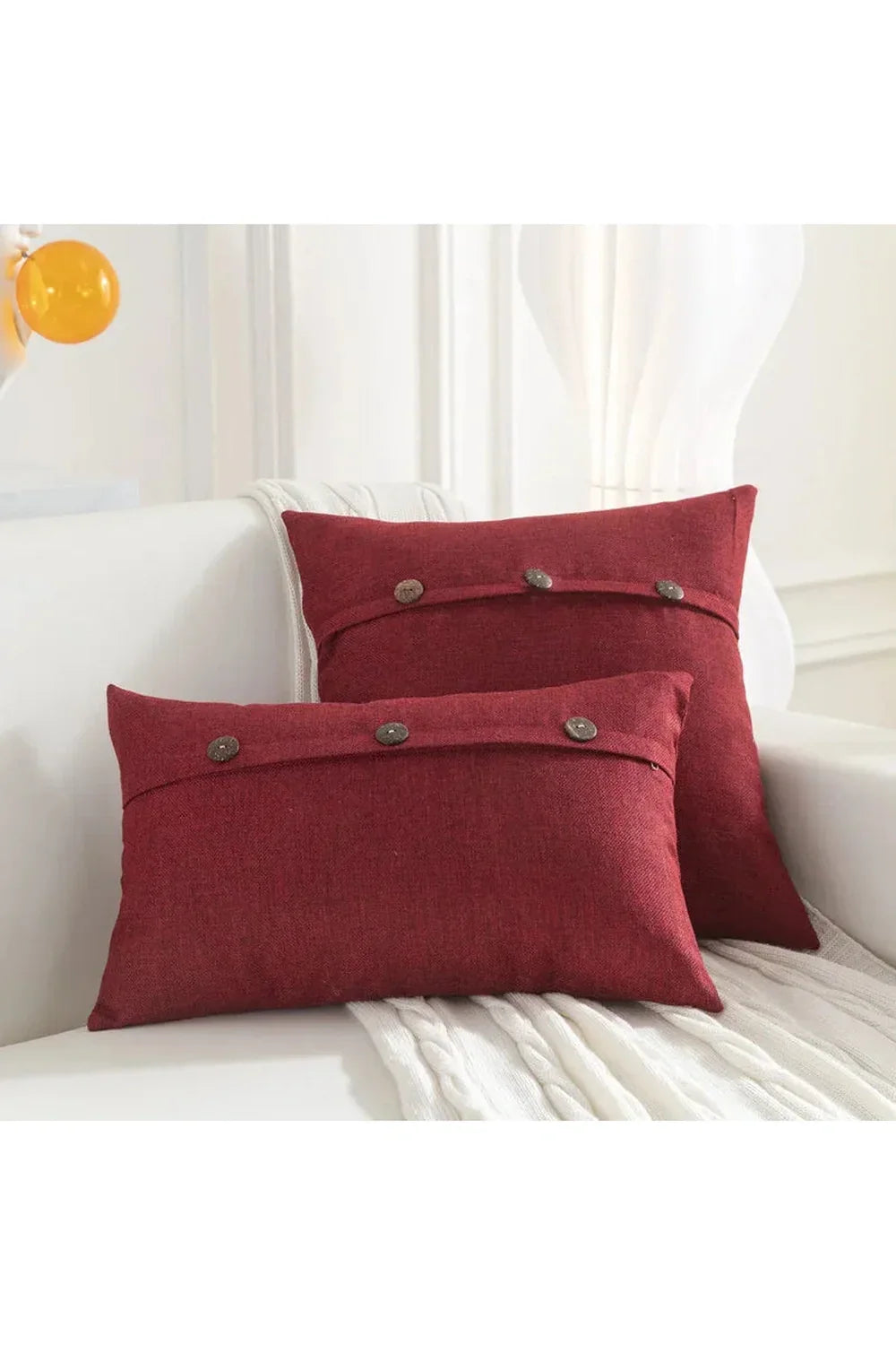 Nordic Button Pillowcase