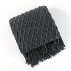 Nordic Style Knitted Blanket