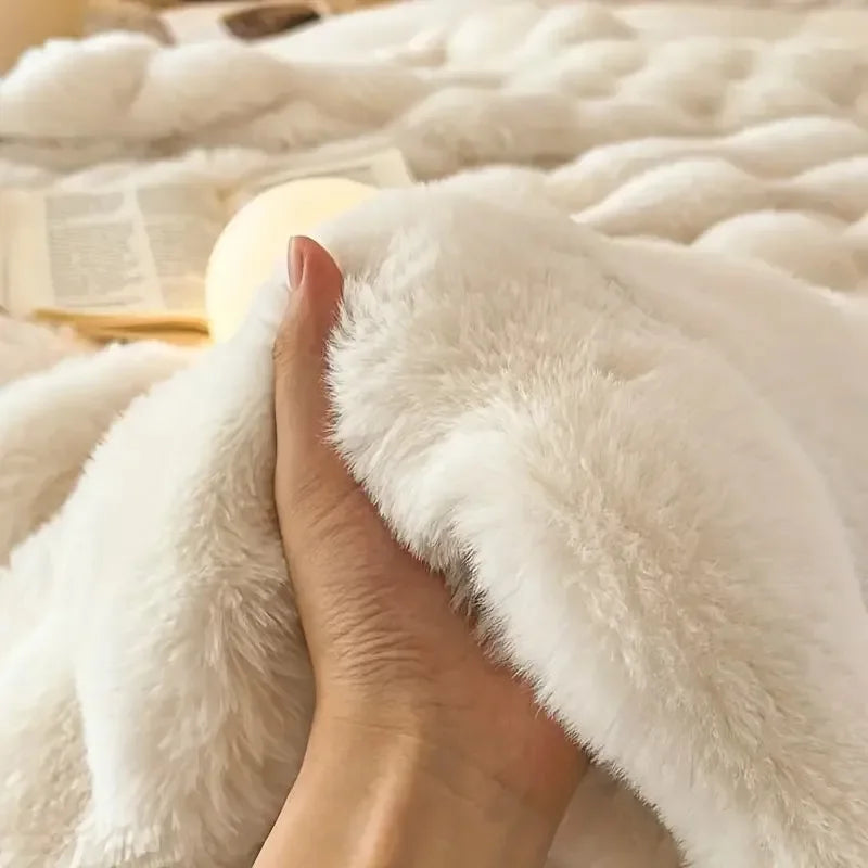 Reversible Faux Fur Blanket