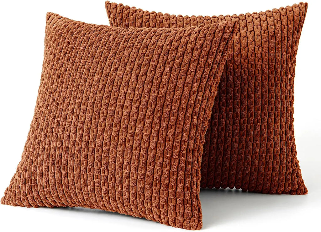 Boho Ribbed Corduroy Cushion Cover