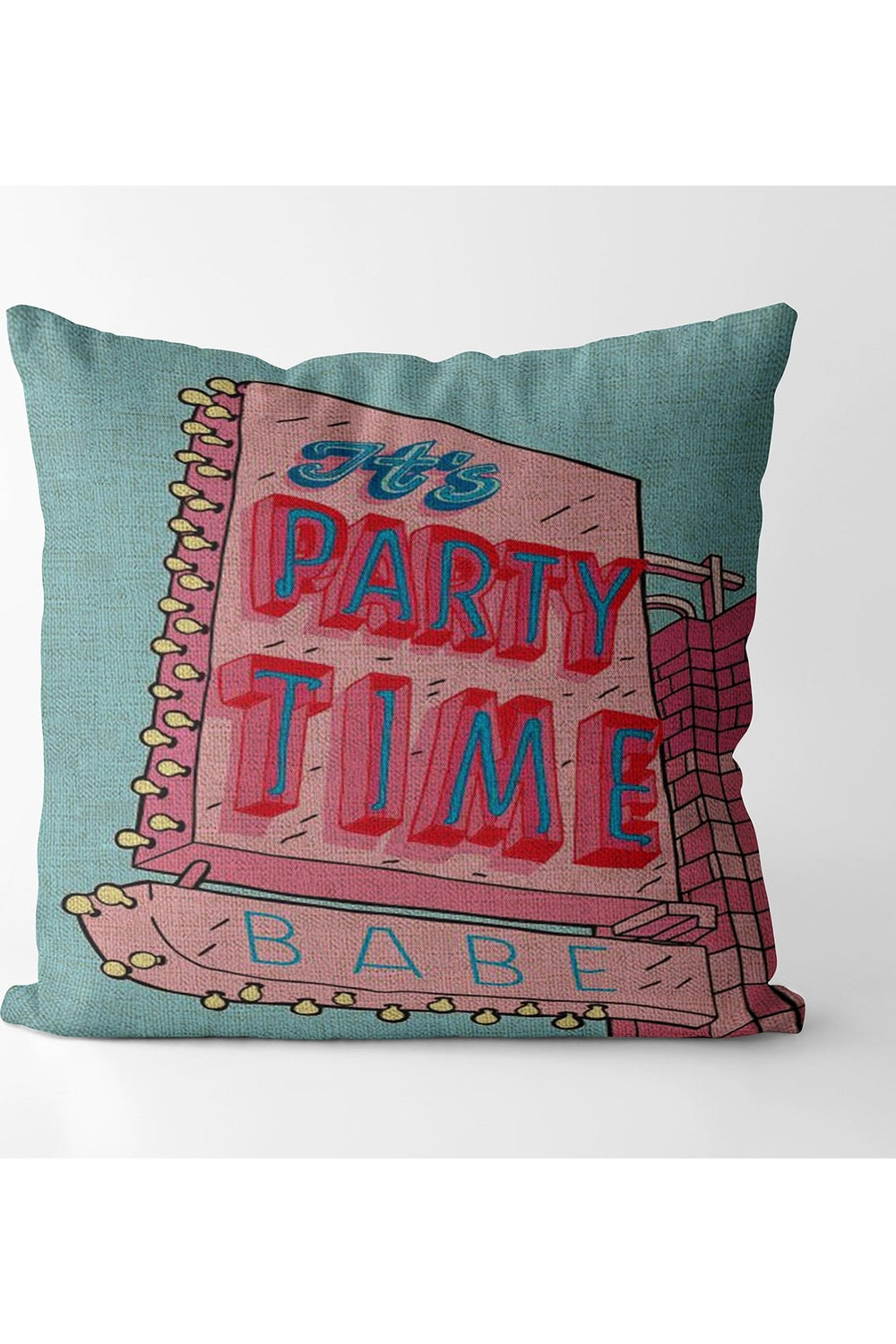 Rosa Quadrat Decorative Pillowcase