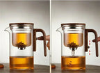 Glassfera Glass Teapot with Loose Filter for Hot and Cold Tea