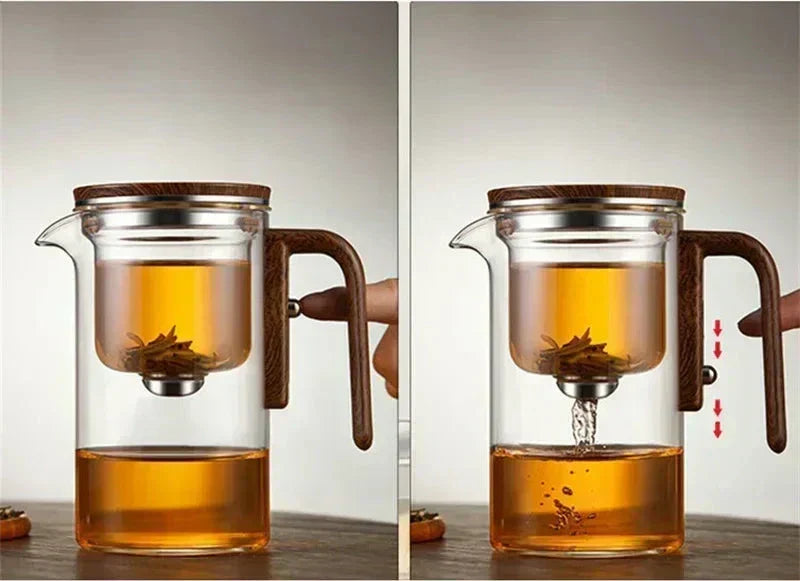 Glassfera Glass Teapot with Loose Filter for Hot and Cold Tea