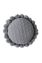 Decorated round cushions