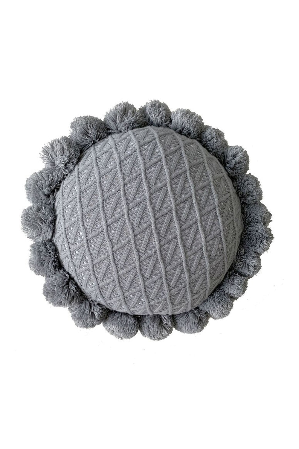 Decorated round cushions