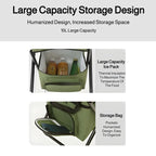 Portable Folding Outdoor Stool with Built-in Cooling Bag