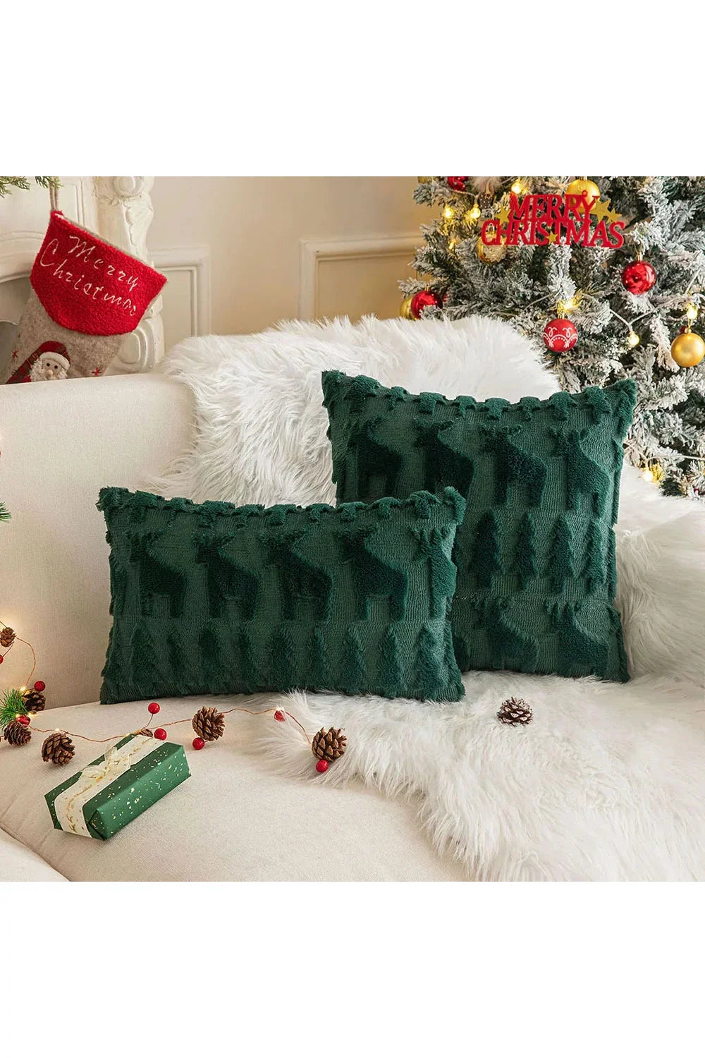 Plush Decorative Cushion Cover