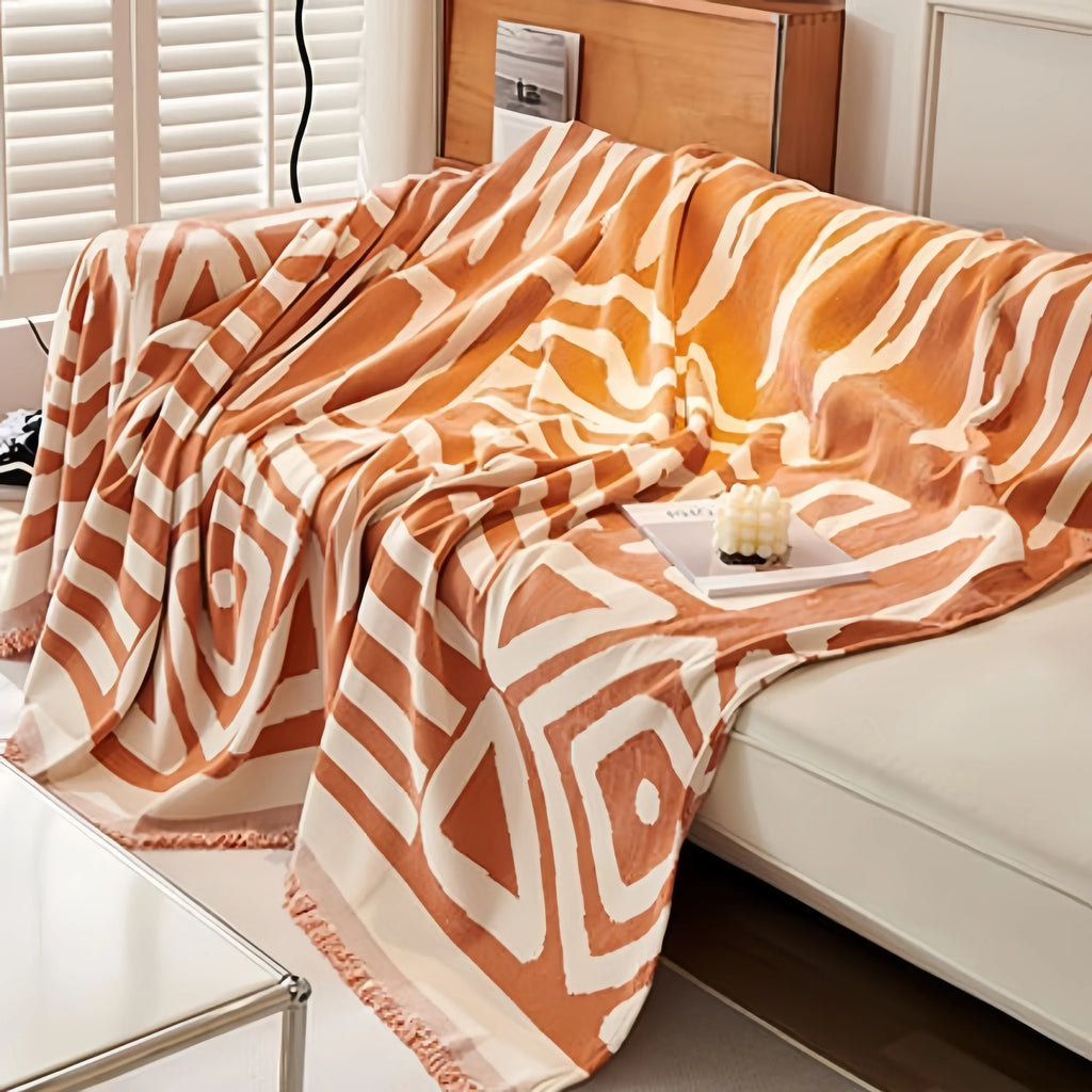 Sofa Towel With Tassels