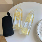 Heat-Resistant Glass Water Bottle with Time Scale