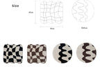 Wavy Grid Sitzkissen