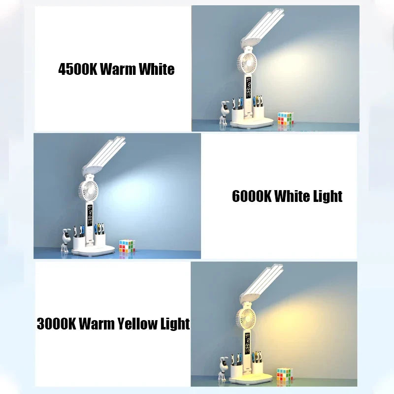 Multifunctional 3-in-1 LED Desk Lamp
