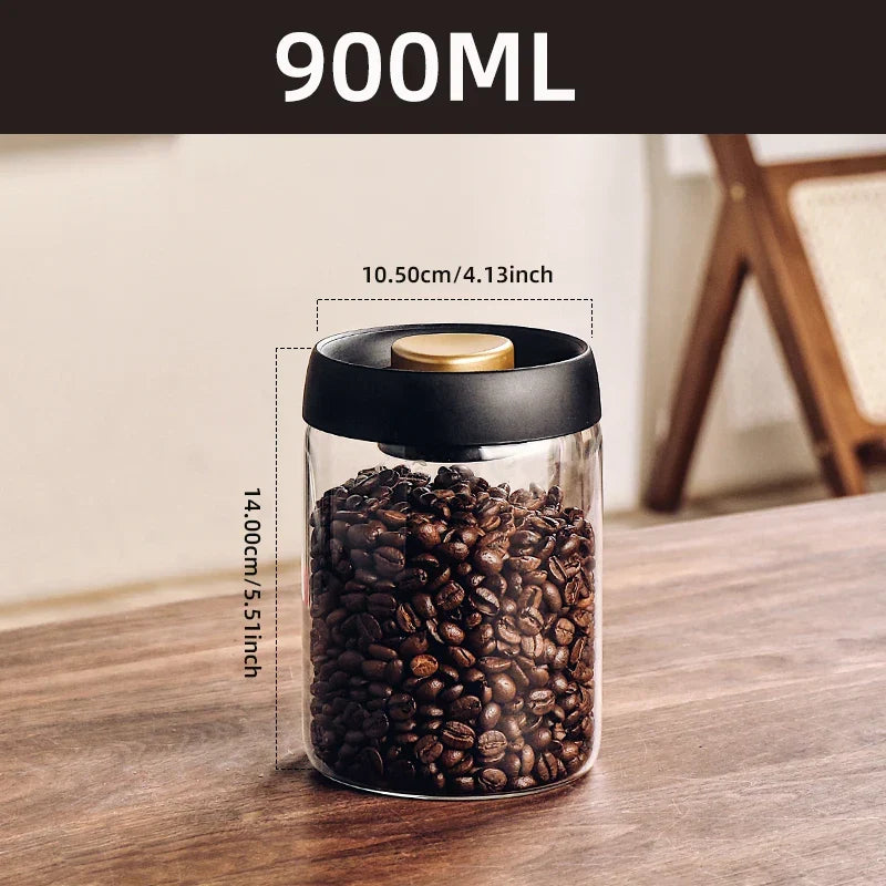 Vacuum Storage Jar Made of Borosilicate Glass