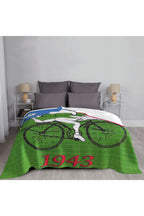 Hoffman Bicycle Day Throw Blanket